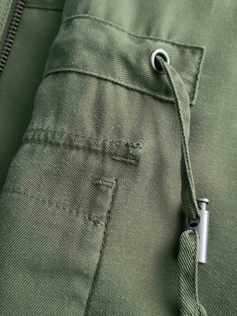J JILL ~ Olive Green Tencel/Lycocell Utility Jacket ~ Plus Size 1X ~ VGU - Picture 7 of 10